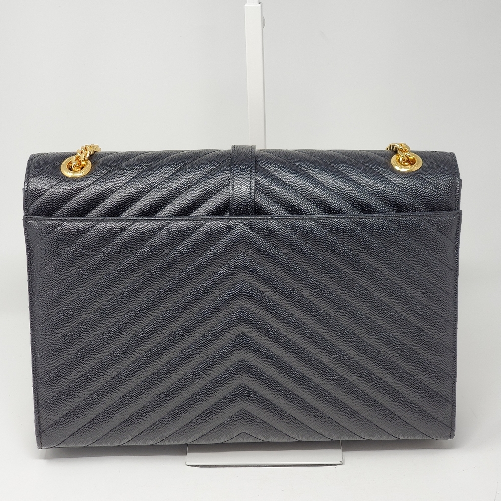 100% Auth YSL Large Envelope Shoulder Bag - Picture 4 of 16